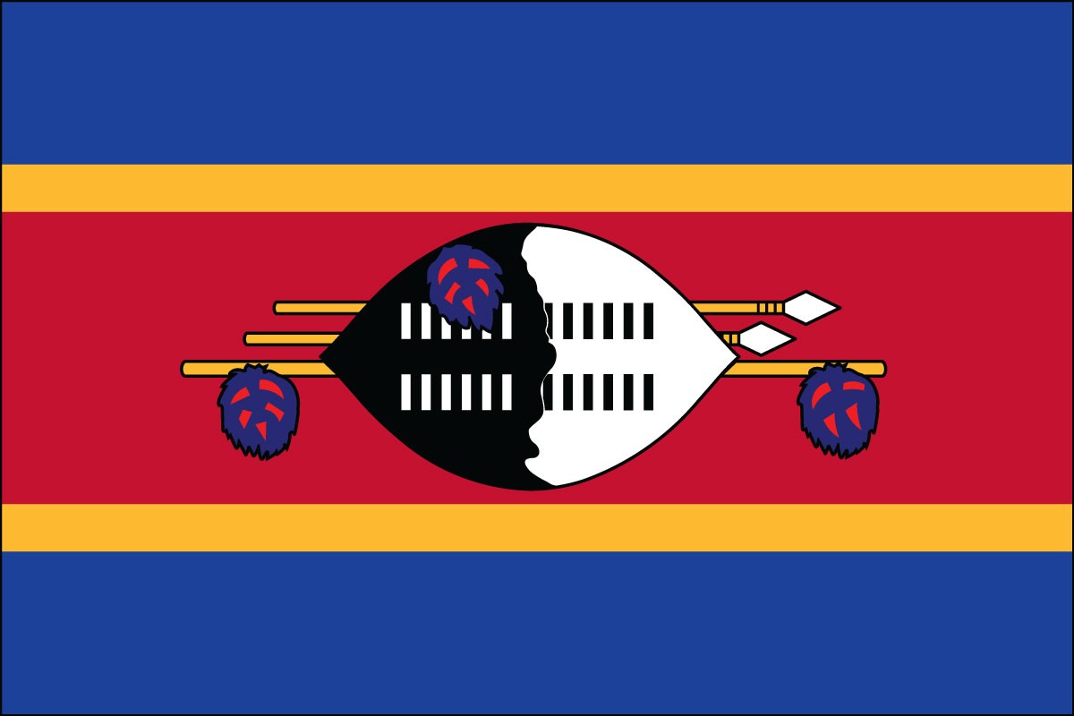 Eswatini - Banderas de Suazilandia
