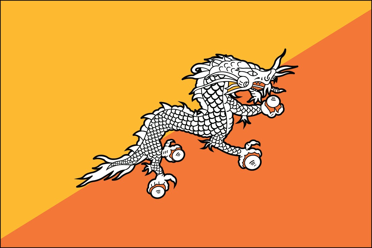 Banderas de Bután