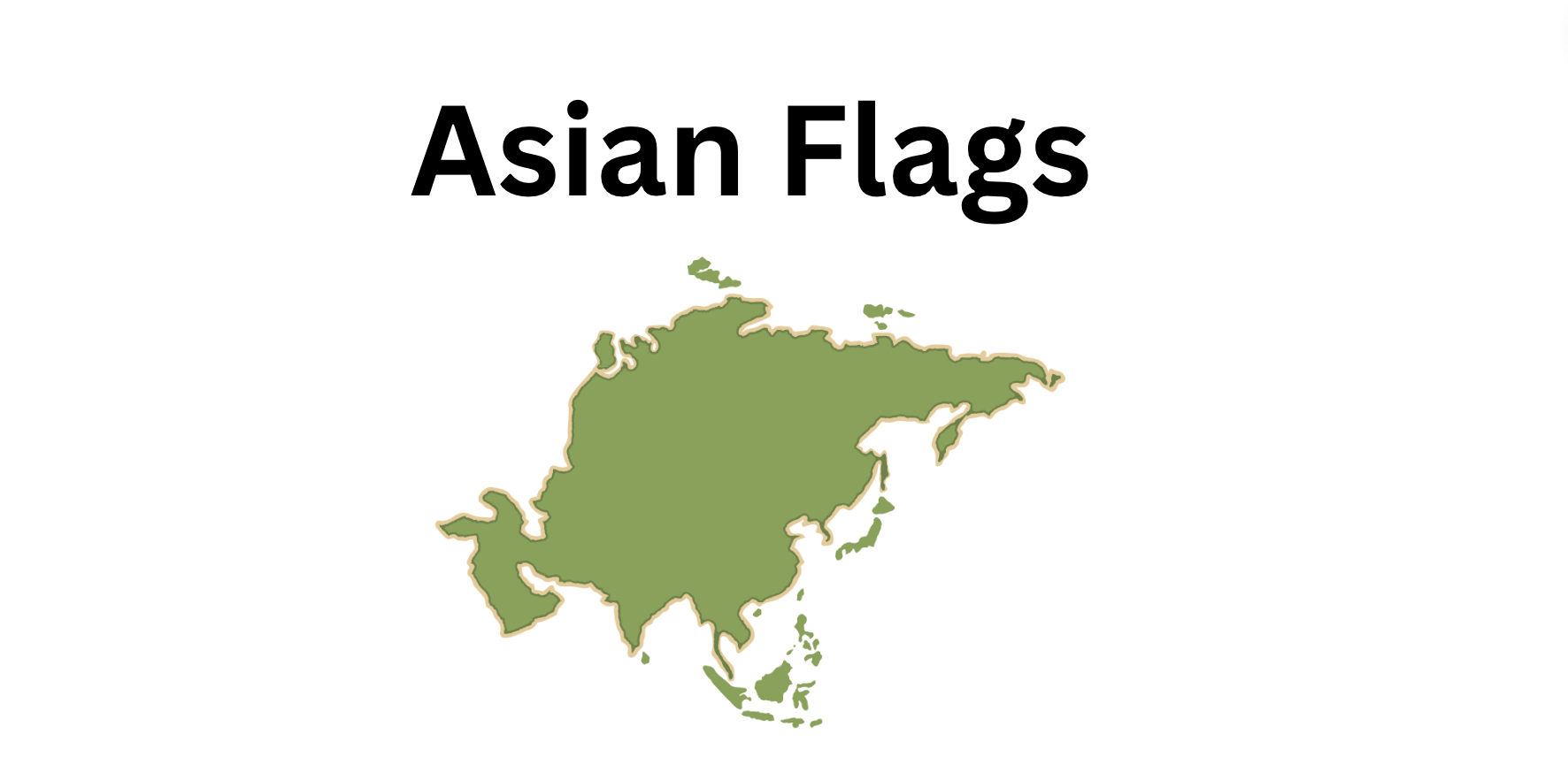 Banderas asiáticas hechas