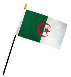 Algeria Flag 4in x 6in Stick Flags