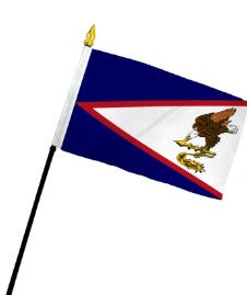American Samoa 4in x 6in Stick Flags