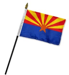 Banderas estatales de Arizona de 4 x 6 pulgadas