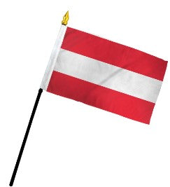 Austria 4in x 6in Mounted Country Flags