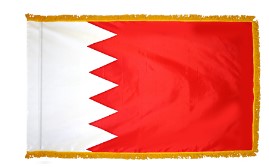 Bahrain Nylon Flag-With Fringe