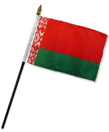 Banderas de países montadas de Bielorrusia de 4 x 6 pulgadas