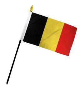 Banderas de países montadas de Bélgica de 4 x 6 pulgadas