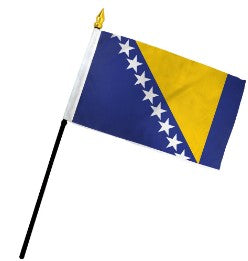 Bosnia and Herzegovina 4in x 6in Mounted Country Flags