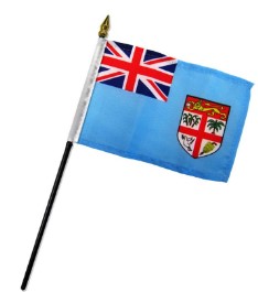 Fiji 4in x 6in Mounted Stick Flags