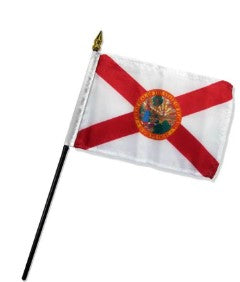 Banderas montadas de Florida de 4 x 6 pulgadas