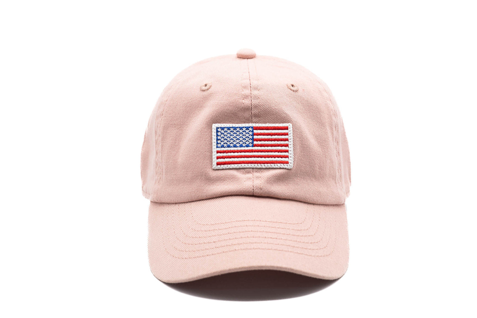 Dusty Rose USA Flag Baseball Hat