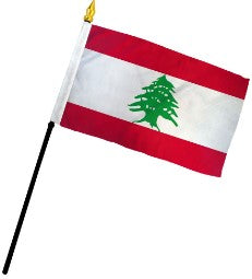 Lebanon 4in x 6in Mounted Stick Flags
