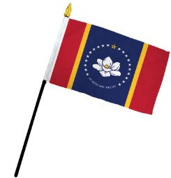 Banderas montadas de Mississippi de 4 x 6 pulgadas