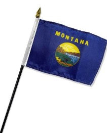 Montana  4in x 6in Mounted Flags