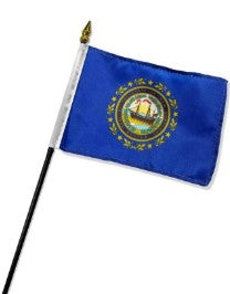 Banderas montadas de New Hampshire de 4 x 6 pulgadas