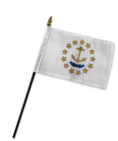 Banderas montadas de Rhode Island de 4 x 6 pulgadas