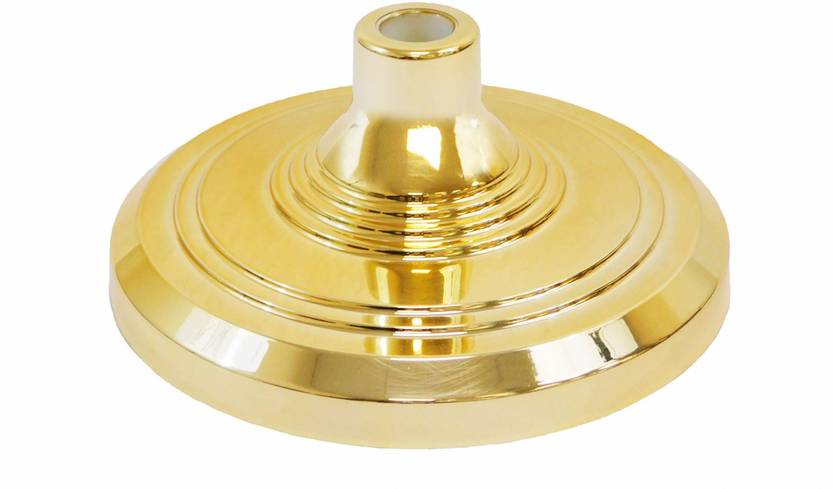 8ft. Gold Finished Flagpole Complete Set w/ Stand and Ball Top Ideal For Country Flags