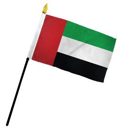 United Arab Emirates 4in x 6in Mounted Handheld Stick Flags