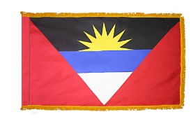 Antigua & Barbuda Nylon Flag-With Gold Fringe
