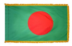 Bangladesh Nylon Flag-With Fringe