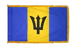 Barbados Nylon Flag-With Fringe