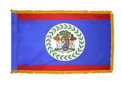 Belize Nylon Flag-With Fringe