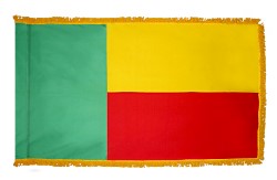 Benin Nylon Flag-With Fringe