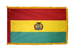 Bolivia Nylon Flag-With Fringe