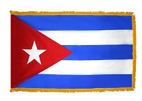 Cuba Premium Nylon Flag with Fringe