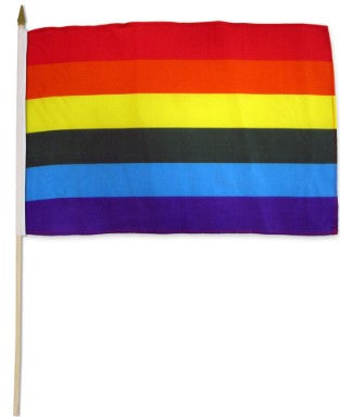 Bandera del arco iris del Orgullo Gay Bandera de poliéster de 2' x 3'