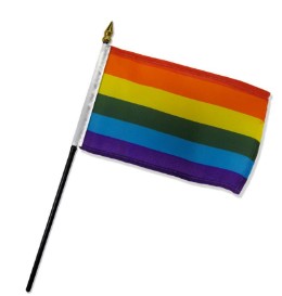 Bandera del arco iris del Orgullo Gay Bandera de poliéster de 2' x 3'