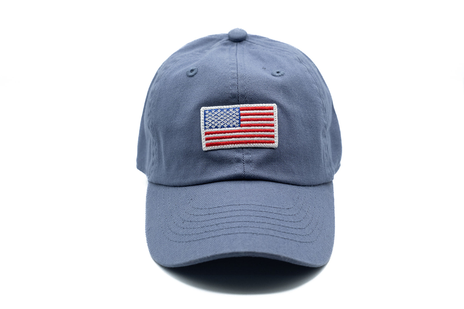 Dusty Blue USA Flag Baseball Hat - Kids, Adults