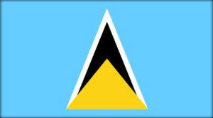 Saint Lucia 2ft x 3ft Indoor Polyester Flag