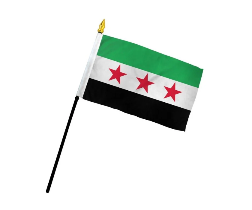 Syria stick flag