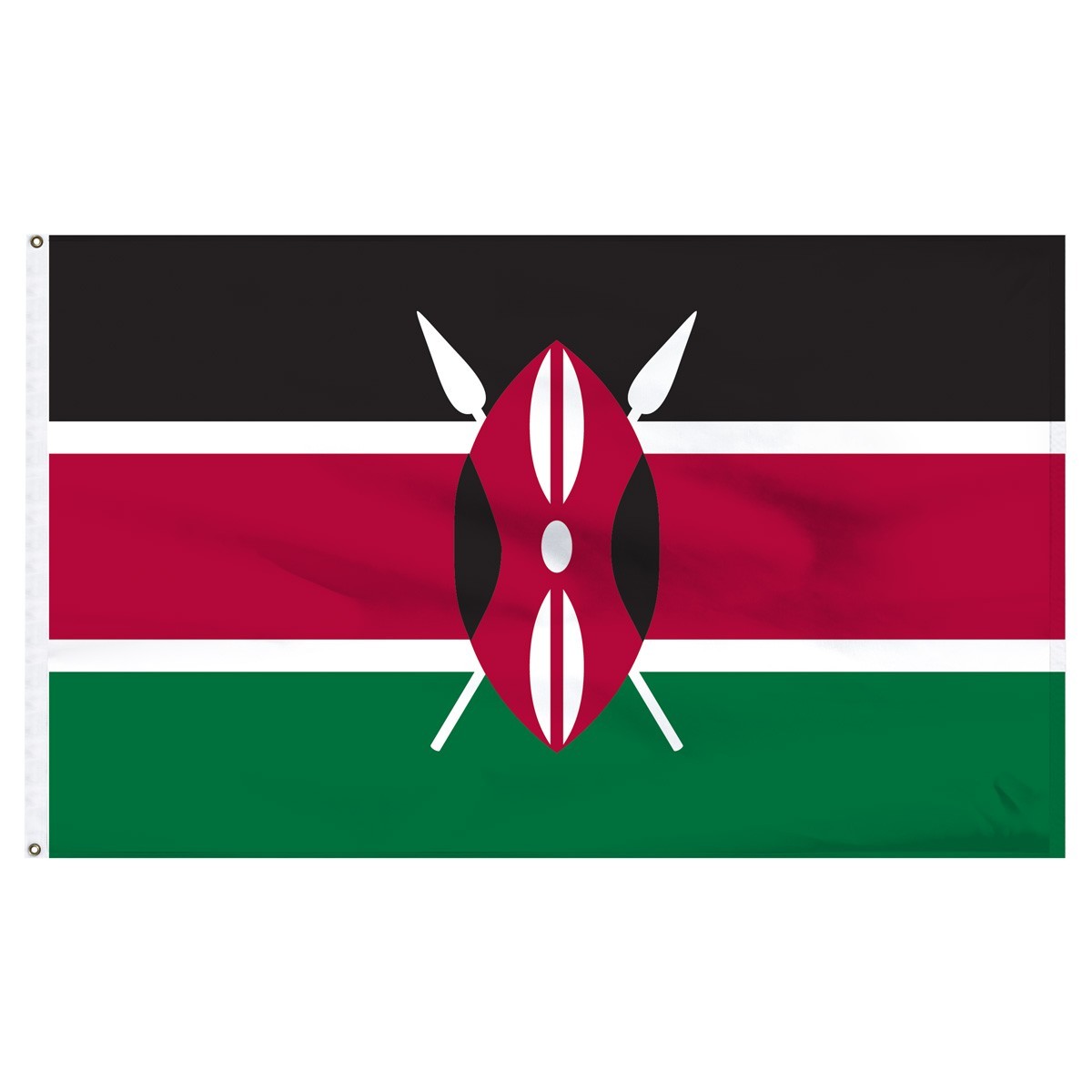 Kenya Outdoor Nylon Flag, made in the USA