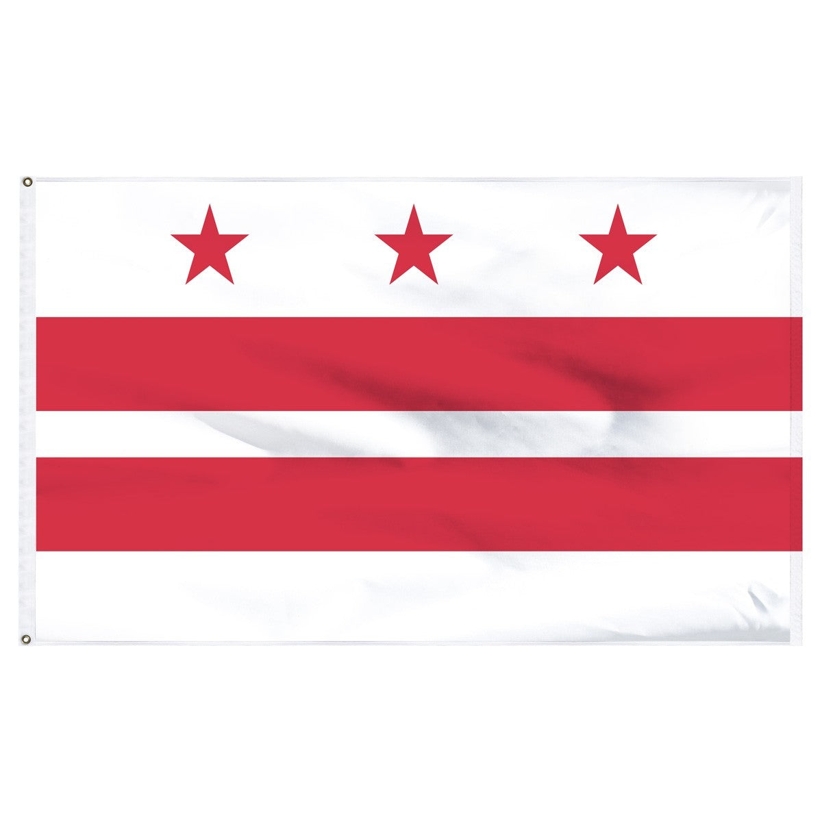 Bandera de poliéster interior del Distrito de Columbia (Washington DC) de 2 pies x 3 pies