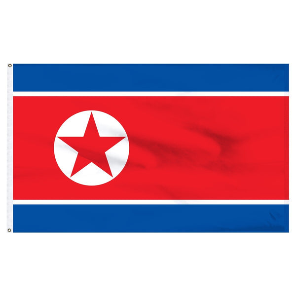 North Korea Outdoor Nylon Flag, made in the USA - 1-800 Flags