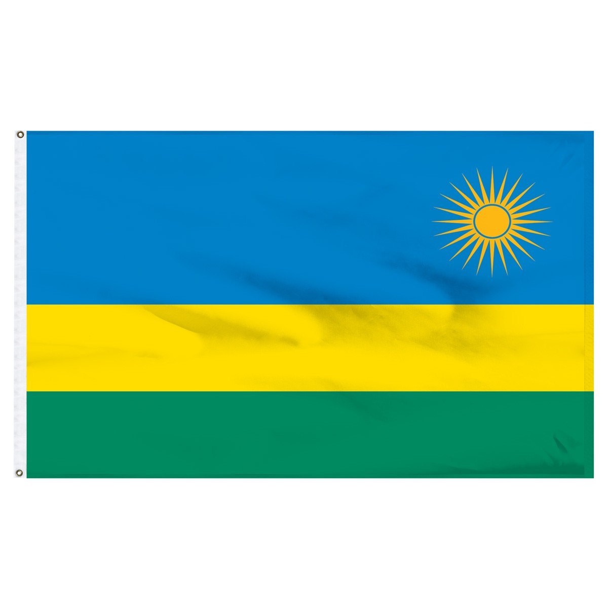 Rwanda Outdoor Nylon Flag, made in the USA