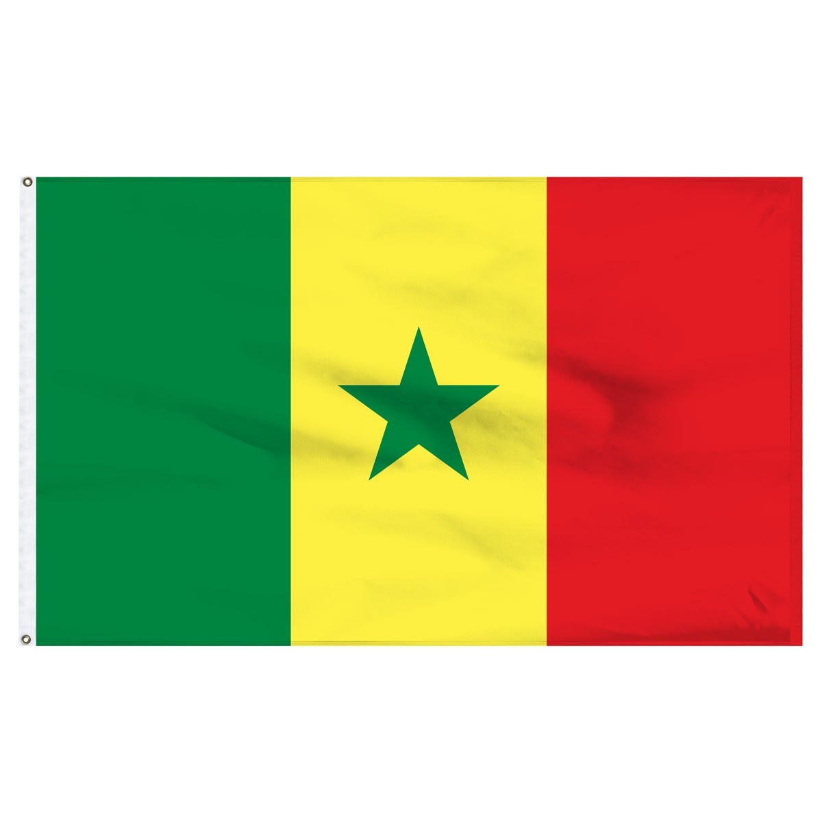 Bandera de nailon para exteriores de Senegal de 2 pies x 3 pies