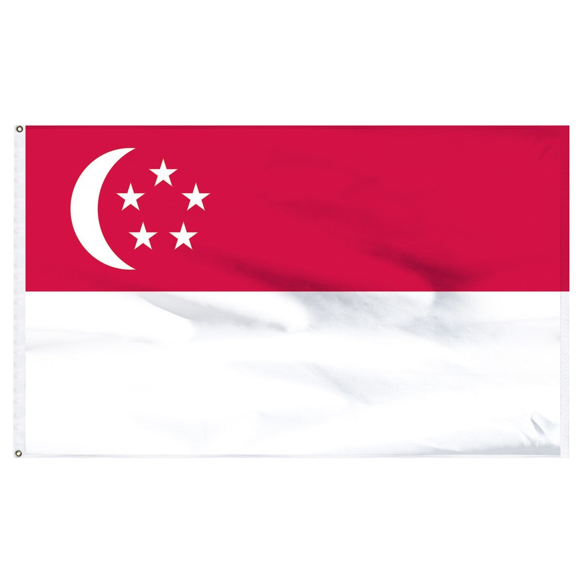 Bandera de nailon para exteriores de Singapur de 2 pies x 3 pies