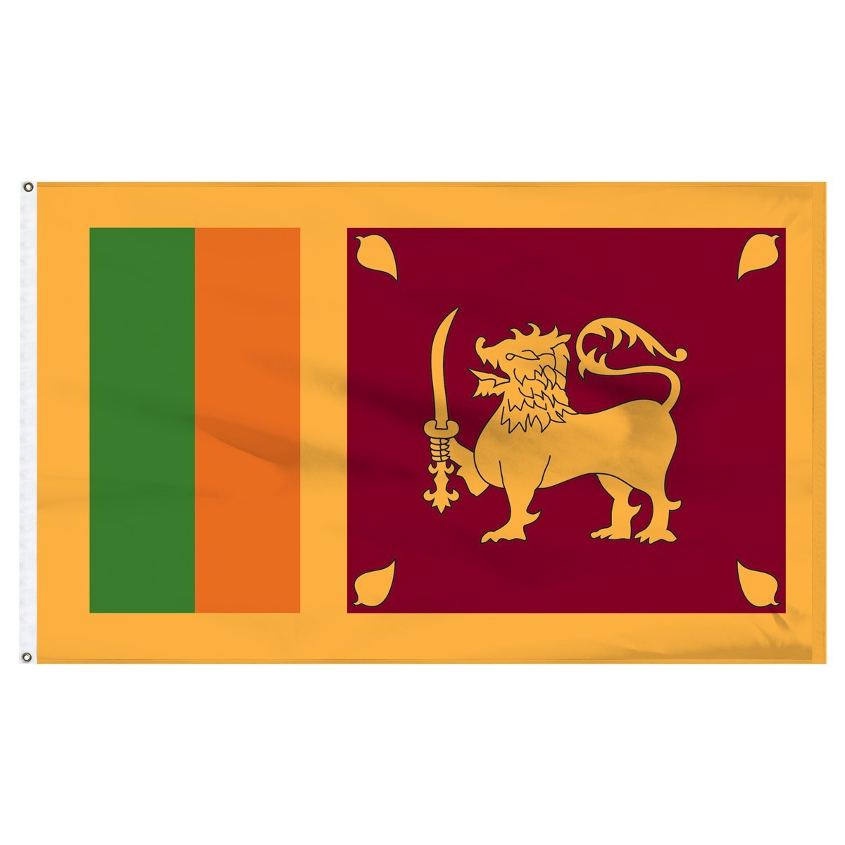 Sri Lanka Outdoor Nylon Flag, made in the USA