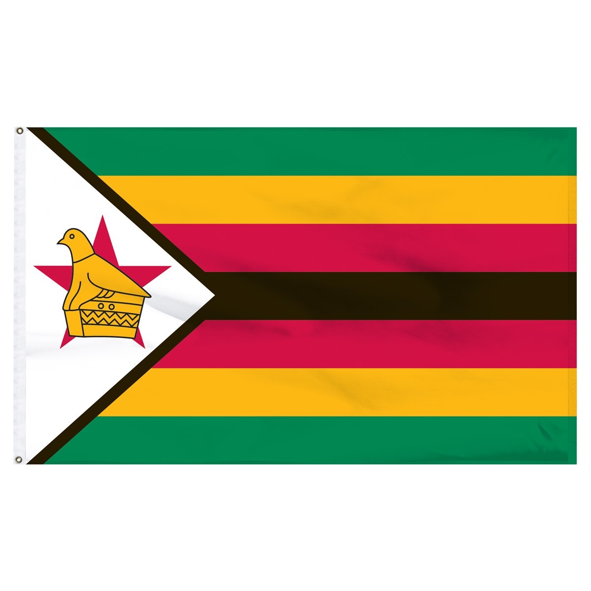 Zimbabwe Outdoor Nylon Flag, made in the USA