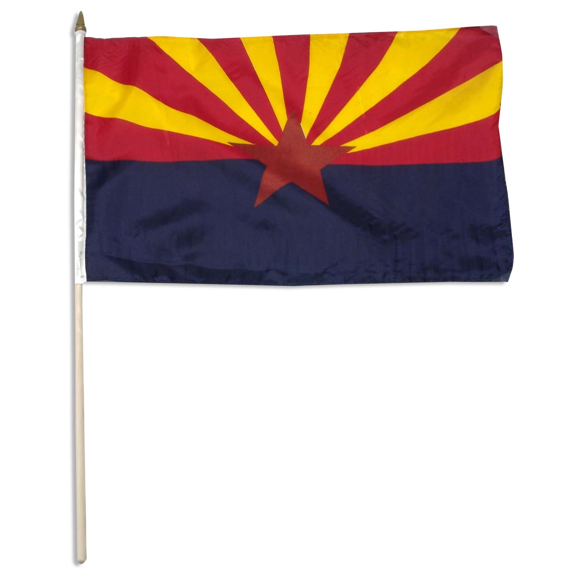 Arizona  12" x 18" Mounted Stick State Flag