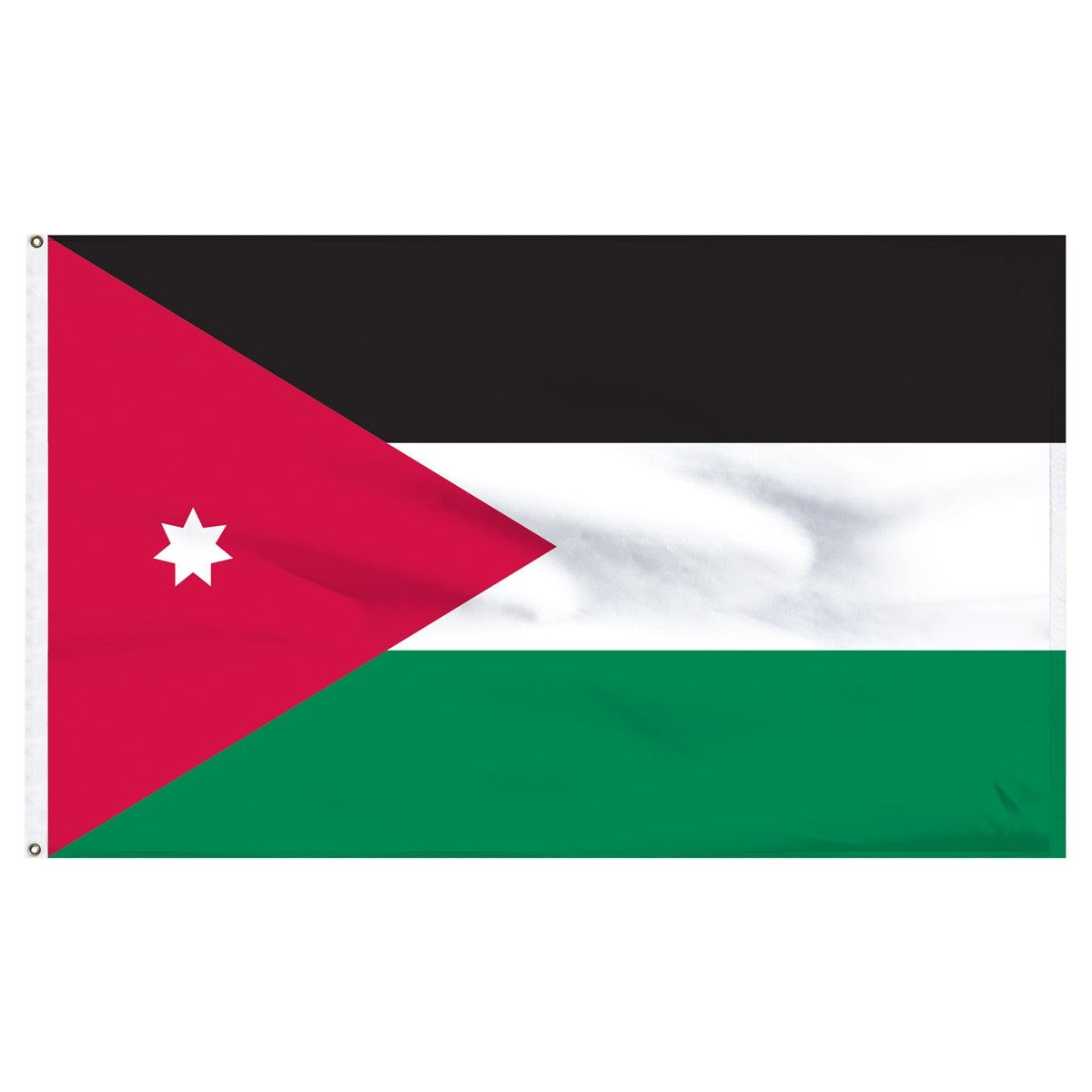 Bandera de nailon para exteriores de Jordania de 4 x 6 pies