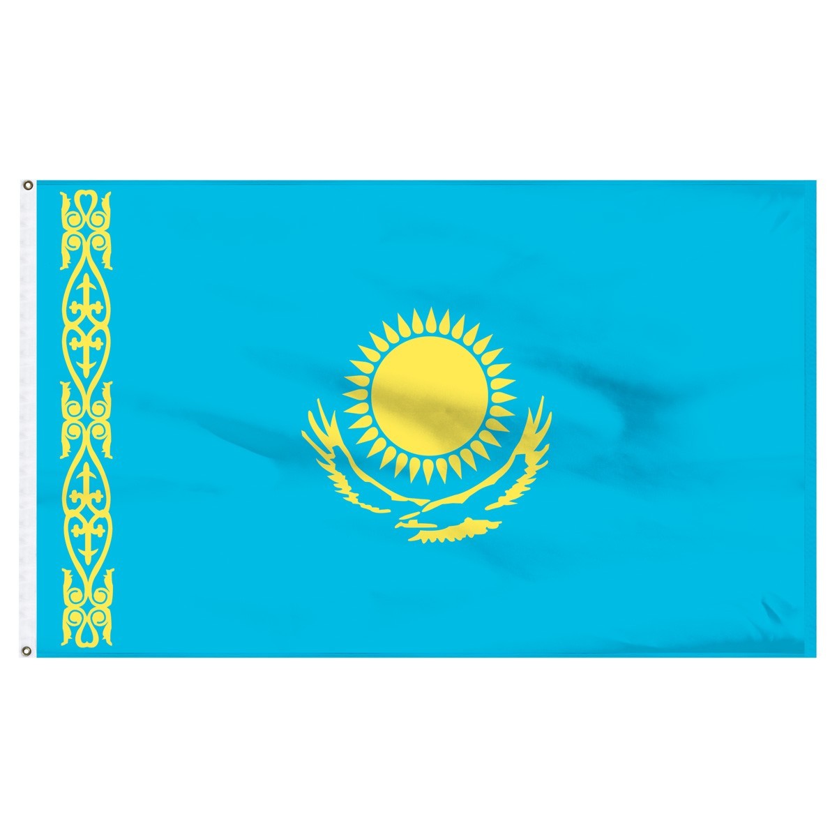Bandera de nailon para exteriores de Kazajstán de 4 pies x 6 pies