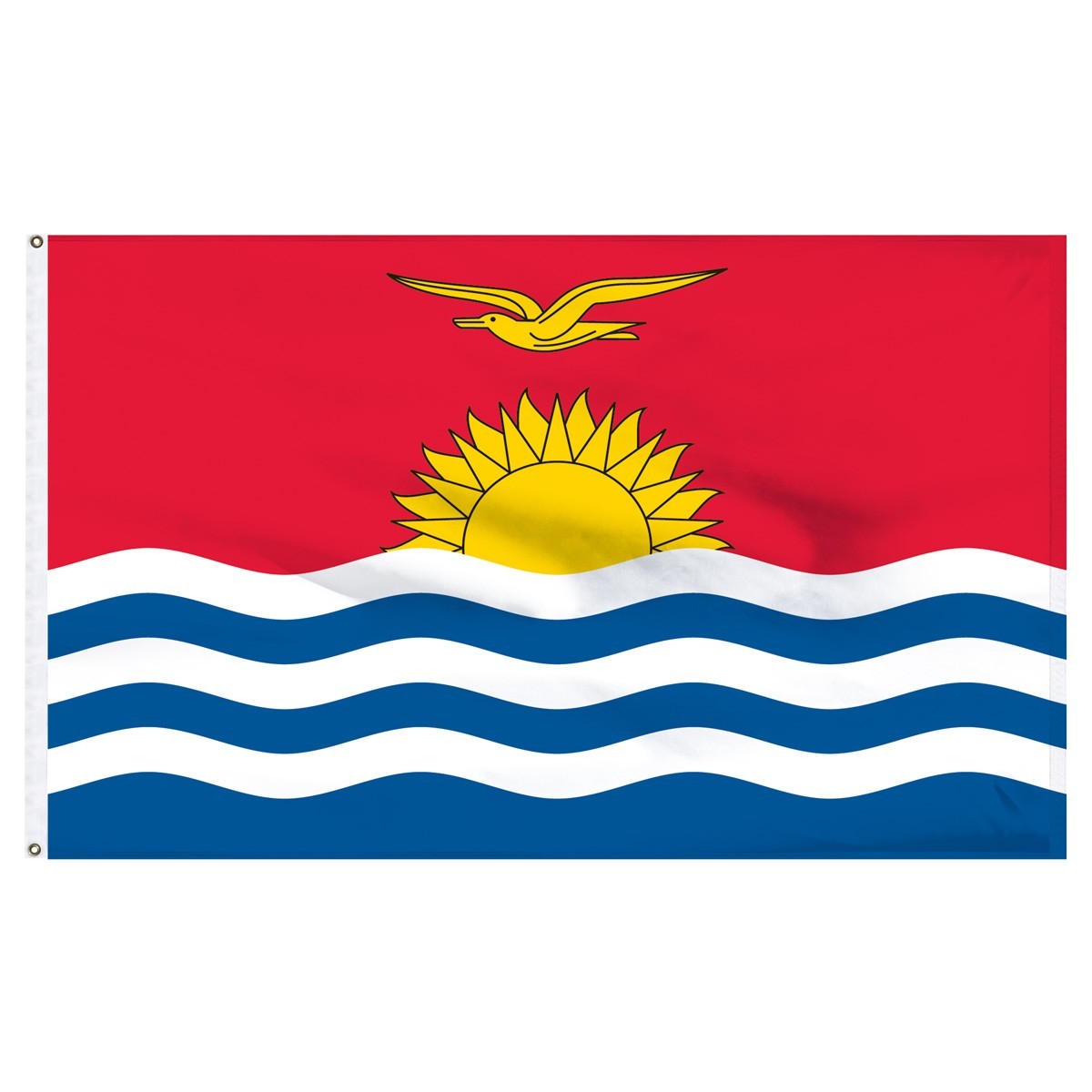 Bandera de nailon para exteriores de Kiribati de 4 x 6 pies
