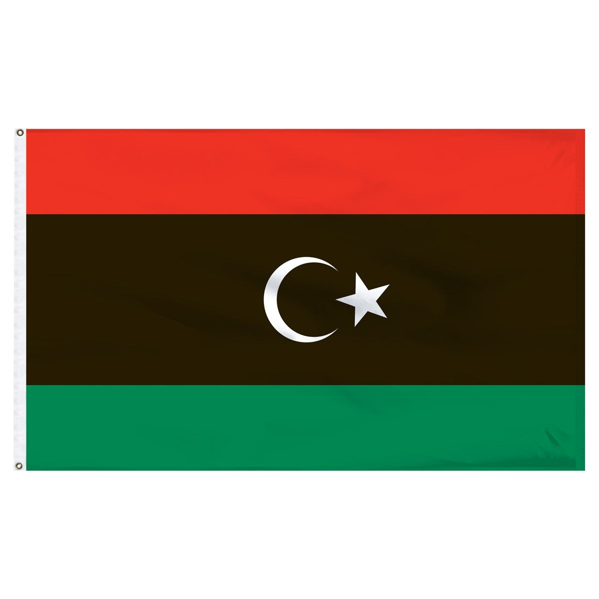 Bandera de nailon para exteriores de Libia de 4 pies x 6 pies