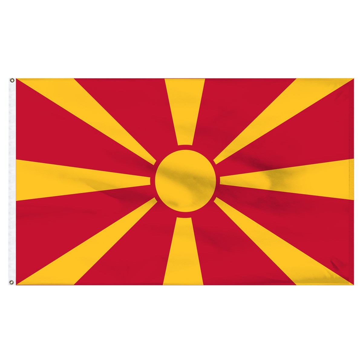 Bandera de nailon para exteriores de Macedonia de 4 pies x 6 pies