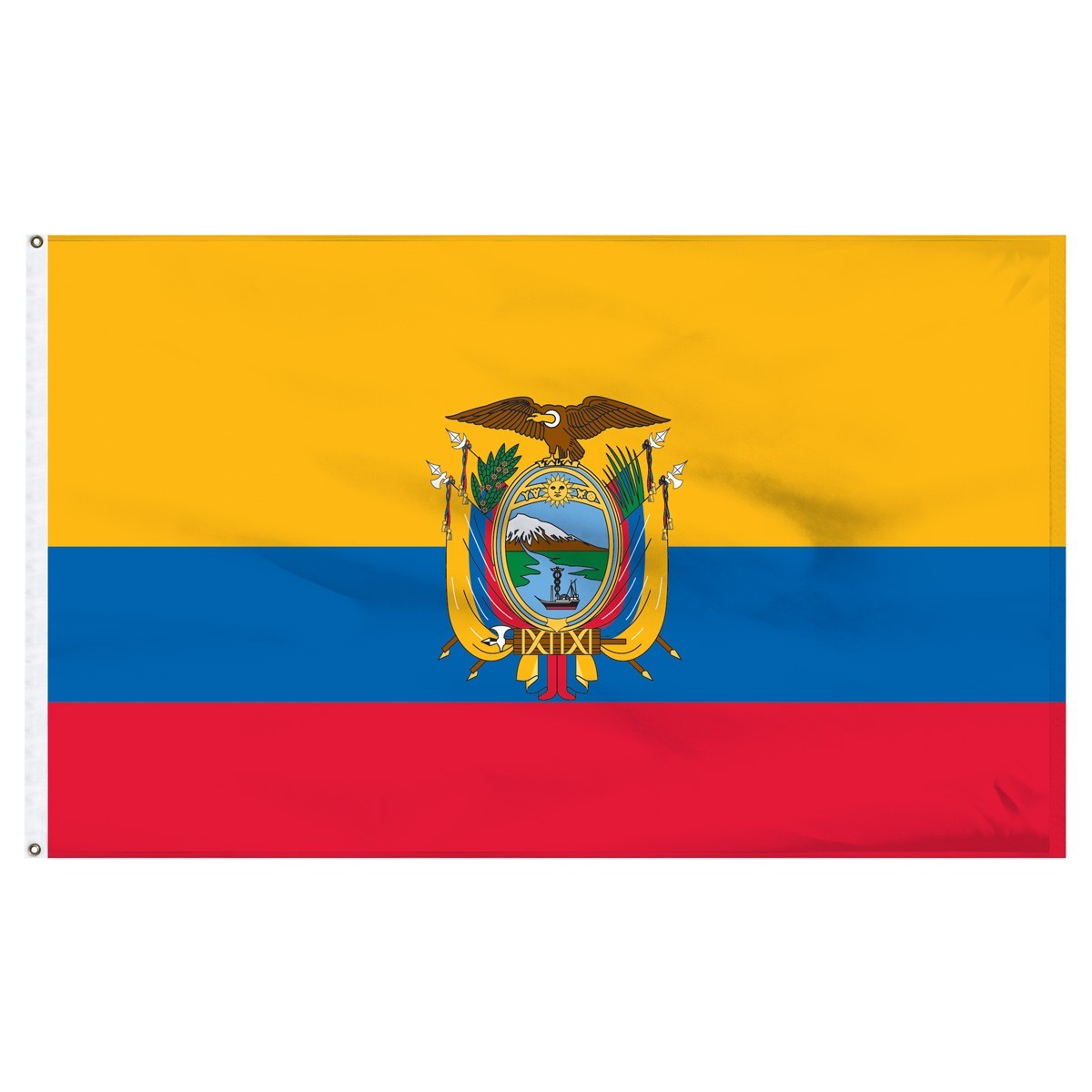 Ecuador 5' x 8' Outdoor Nylon Flag