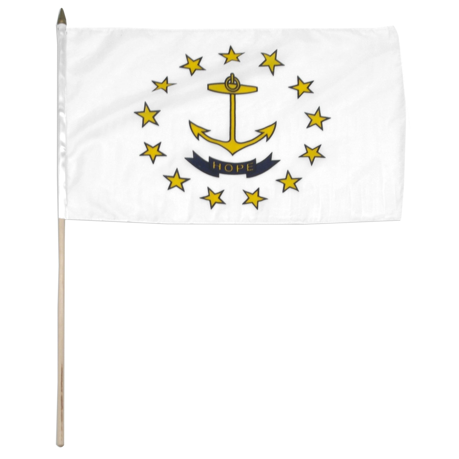 Rhode Island  12in x 18in Mounted Flag