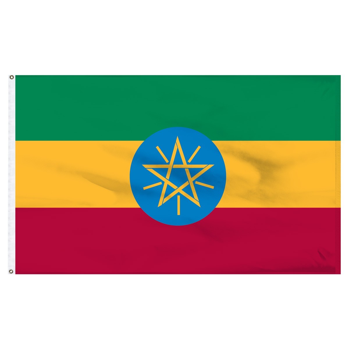 Bandera de nailon para exteriores de Etiopía de 5 pies x 8 pies